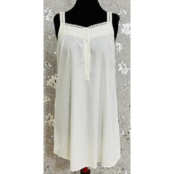 Victorian Cotton Nightgown – Strappy Sleeveless SoieRose SR-1180 – Vintage - Picture 2 of 7